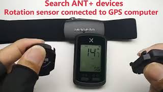 How to connect xoss g bicycle computer to magene speed cadence sensor and heart rate sensor [upl. by Lednik]