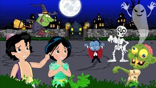 Its Halloween Night  Fun Halloween Kids Cartoon  Kindergarten Nursery Rhymes by LittleRoyals [upl. by Aramat515]