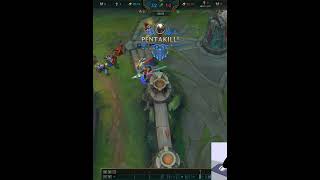 Pantheon PentaKill 1v5 ranked gameplay  League of Legends leagueoflegends pantheon riotgames [upl. by Esojnauj]