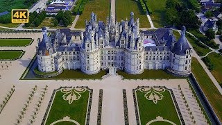 4K  Château de Chambord  France [upl. by Dnamron409]