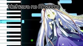 Hoshizora no Memoria  Main Theme  Synthesia Piano Tutorial [upl. by Joanna]