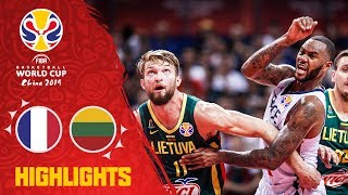 France v Lithuania  Highlights  FIBA Basketball World Cup 2019 [upl. by Anoerb]