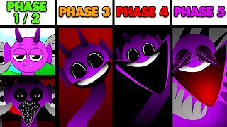 Phase 1 VS Phase 2 VS Phase 3 VS Phase 4 VS Phase 5 in Incredibox Sprunki [upl. by Boland]