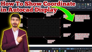 How To show Coordinate in Autocad Display  How To Display Coordinate on Autocad Drawing [upl. by Ing]