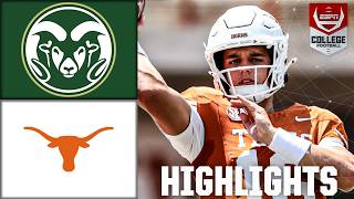 Texas Longhorns vs Colorado State Rams  Full Game Highlights  ESPN College Football [upl. by Clevey821]