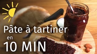 PÂTE À TARTINER CHOCOLAT en 10 minutes  🌱 Vegan et Bio 👌 [upl. by Nwahsyd]