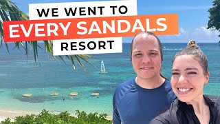 Which Sandals Resort is BEST UPDATED 2024  We went to ALL 18 Sandals Resorts to help you choose [upl. by Hanley]