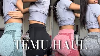 TEMU TRY ON HAUL  ACTIVEWEAR REVIEW [upl. by Dnalyag]