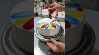 Multi Colour Cake  Multi Colour Combination Cake Design shorts youtubeshorts [upl. by Ssecnirp477]