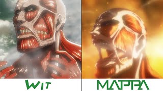 Wit Studio VS MAPPA Titans  Attack on Titan 4 Season [upl. by Annayoj]