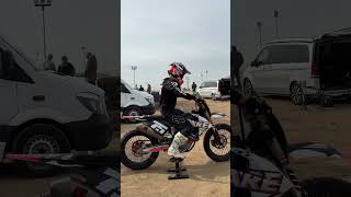 Albert Arenas flat track training dirtbike [upl. by Ajnek974]