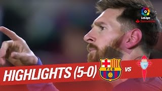 Resumen de FC Barcelona vs Celta de Vigo 50 [upl. by Godliman]