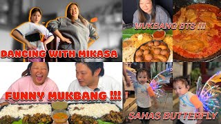 MIKASA SANGA NACHDAI MUKBANG CHOWK MA VAILO NACHDA VIRAL 😂 [upl. by Eelreveb]