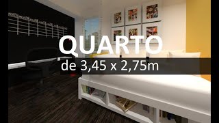 PROJETO DE QUARTO COM PAREDE LOUSA [upl. by Aramot]