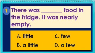 Basic Grammar Test  Quantifiers [upl. by Rocher607]