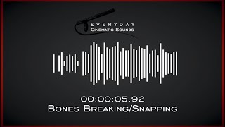 Gruesome Bones Breaking and Snapping  HQ Sound Effects [upl. by Ayomat]