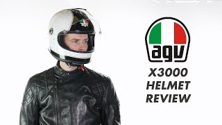 AGV X3000 Motorcycle Helmet Review [upl. by Ylhsa732]