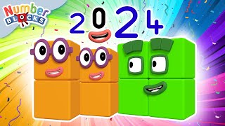 HAPPY NEW YEAR 2024 🎉  Numberblocks 123  Nursery Rhymes amp Kids Songs  Full Episodes [upl. by Cigam]