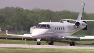 51819 KVNW Gulfstream G150 landing and shutting down [upl. by Amme]