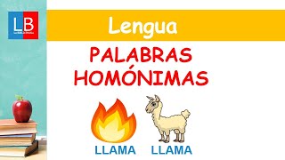 Palabras HOMÓNIMAS para niños ✔👩‍🏫 PRIMARIA [upl. by Adnirim224]