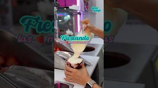 Las fresas más cremosas y chocolatosas [upl. by Nilesoj366]