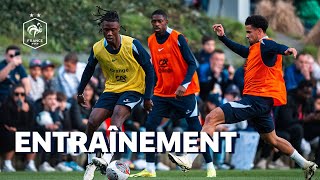 Les Bleus sentraînent à Clairefontaine [upl. by Nnylirret]