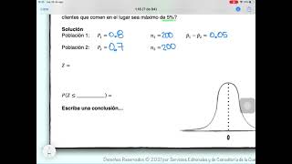 Distribución muestral de la diferencia de proporciones Problema para practicar 116 [upl. by Raff]