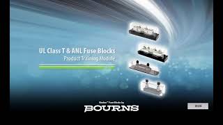 Bourns® Riedon™ UL Class T amp ANLFuse Blocks by Bourns [upl. by Graces]