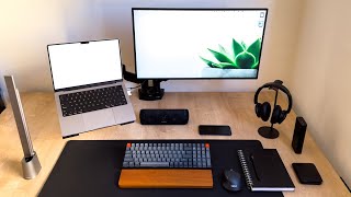 Meu novo SETUP DE PRODUTIVIDADE com MACBOOK PRO e MONITOR PICHAU Atualizado 2023 [upl. by Kirk]