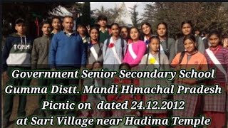 GSSS Gumma Distt Mandi Himachal Pradesh Picnic at Sari Village near Hadima Temple [upl. by Shoshanna]