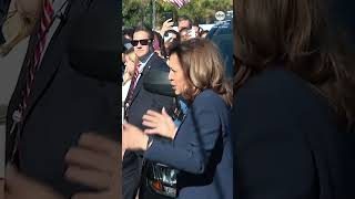 Kamala Harris cheered on by staff as she arrives back at the White House [upl. by Sashenka211]