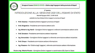 INTRODUZIONE ALLA I SESSIONE 2021 DELLESAME DI STATO  Registrazione webinar dell8 giugno 2021 [upl. by Bunting322]