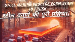 Steel from Start to FinishProcess of steel making from Start to finishTATA SteelJSW SteelSail [upl. by Sapers]