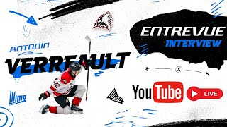 QMJHL Youtube Live  with Antonin Verreault RouynNoranda Huskies [upl. by Mckenzie]