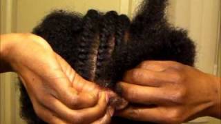 Flat Twist Updo on a TWA [upl. by Crandell927]