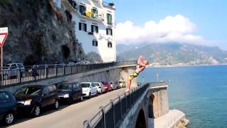 CRAZY CLIFFJUMPING ITALY AmalfiCoast  Jumping the Fiordo di Furore [upl. by Ailat]