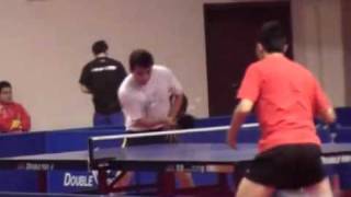 Wang Hao plays with traditional penhold backhand push and block 王皓推挡 [upl. by Anahc]