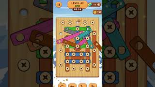 Wood Nuts and Bolts screw puzzle level 40  wood nuts screw puzzle level 40 [upl. by Aneer]