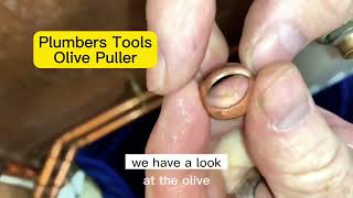 Plumbers Tools  How To Remove A Olive From Copper Pipe  Monument Olive Puller plumber plumbing [upl. by Lavona171]