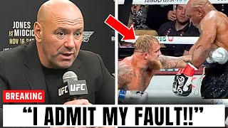 Dana White Just Fired Shots at Jake Paul After the Explosive Mike Tyson Fight [upl. by Suivatna]