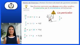 Fraction et quotient [upl. by Marcellina754]