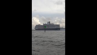 🛳️🌷↘️Nieuw Amsterdam Backing up Port Everglades Fort Lauderdale [upl. by Anairda]