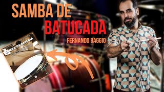 Como tocar samba de batucada na bateria Samba de Bateria  caminhos para sair do óbvio [upl. by Sidoon]