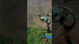 Perfect bungee jumping from 228M world 2nd highest thecliff [upl. by Aniez]