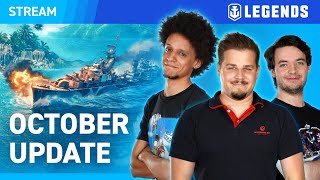 EN World of Warships Legends  October Update Stream [upl. by Nosilla]