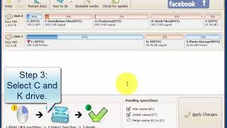 Merge Partitions C and D or another with Freeware Partition Resizer [upl. by Halivah]