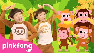 Monkey Banana Dance  Baby Monkey  Dance Along Song  Pinkfong Kids Songs [upl. by Ruffi]