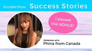 Success Story Phina From Canada Passed the NDHCE [upl. by Nimajeb]