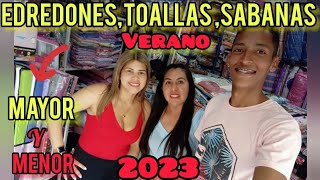 🛌EDREDONES SÁBANAS CORTINAS TOALLAS VERANO 2023 centro de Lima [upl. by Eirojram940]