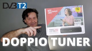 🔴TELESYSTEM TS6822 TWIN DECODER CON DOPPIO DVBT2 [upl. by Ragse]